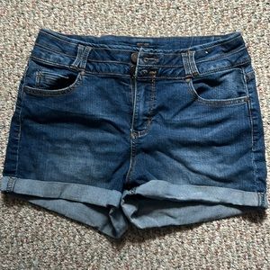 Girls blue jean shorts, size 11, Blue Spice brand